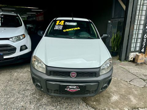 fiatstrada working cs 14 flex 2014 carro sao bernardo do campo sp conheca a forca e versatilidade da fiat strada working 14 flex unico dono estepe sem uso com manual chave copia 4 pneus novos basica com motor fire flex 8v ela e perfeita para o trabalho e lazer compre agora e tenha o melhor custo beneficio do mercado aproveite one motors certeza do melhor negocio nos reservamos no direto de qualquer tipo de erro de digitacao carro sao bernardo do campo sp fiat strada 2014 flex manual pickup 135401 branco 2 portas airbag freio abs