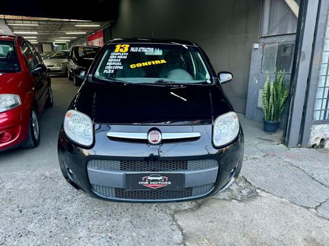 fiat palio attractive 14 flex 2013 carro sao bernardo do campo sp laudo pericial aprovado certificando total procedencia e qualidade do veiculo veiculo com passagem por leilao financeira veiculo em excelente estado contate nossa central de atendimento aprovamos seu credito em minutos com rapidez e sem burocracia trabalhamos com as menores taxas do mercado financiamos com e sem entrada em ate 60x parcelamos sua entrada no cartao de credito em ate 21x garantimos a melhor avaliacao do seu usado na troca one motors certeza do melhor negocio nos reservamos no direito de qualquer tipo de erro de digitacao carro sao bernardo do campo sp fiat palio 2013 flex manual hatch 114000 preto 4 portas alarme ar condicionado banco com regulagem de altura computador de bordo encosto de cabeca traseiro rodas de liga leve volante com regulagem de altura airbag freio abs ar quente desembacador traseiro travas eletricas vidros eletricos direcao hidraulica radio farol de neblina